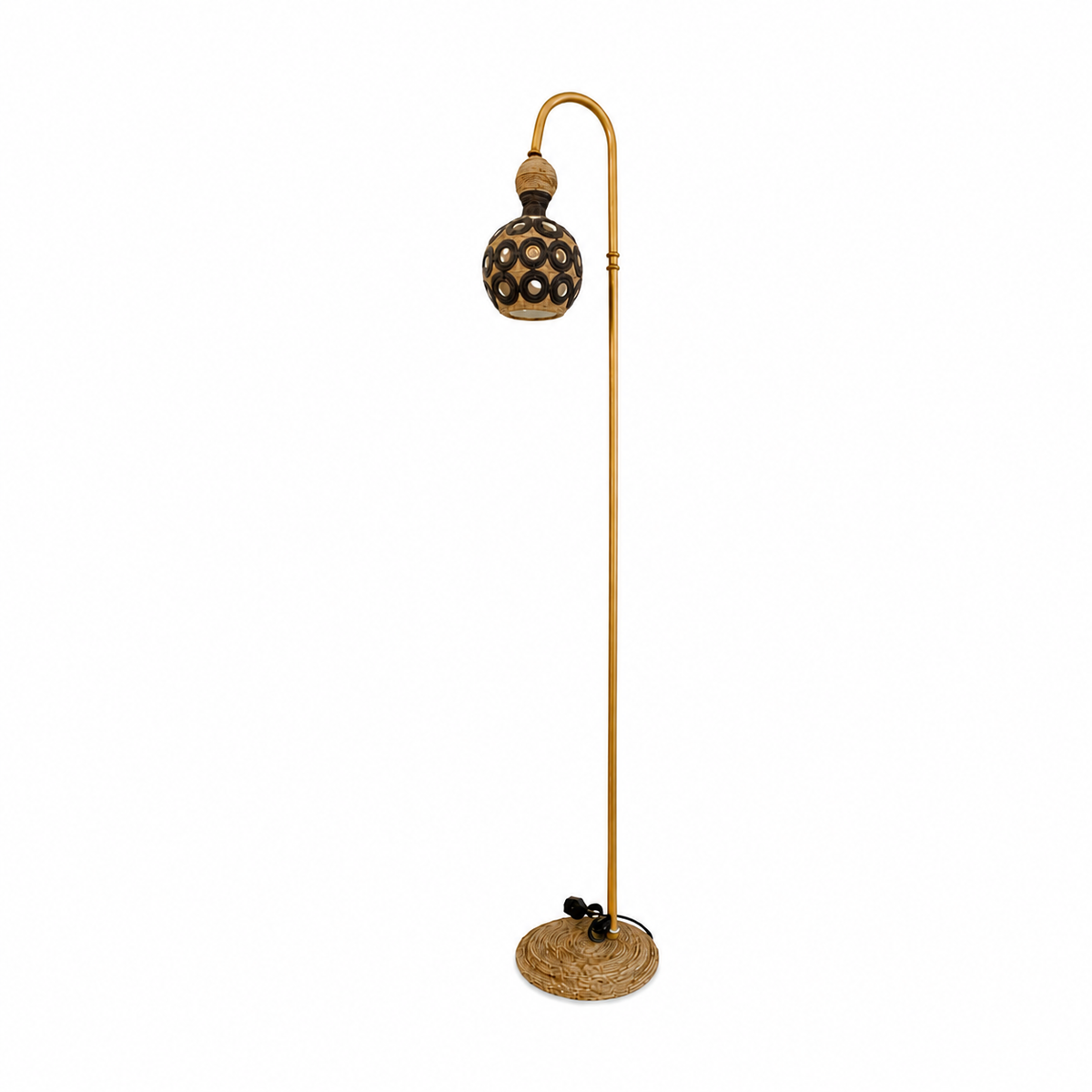 Arc Floor Lamp with Gourd Eyes