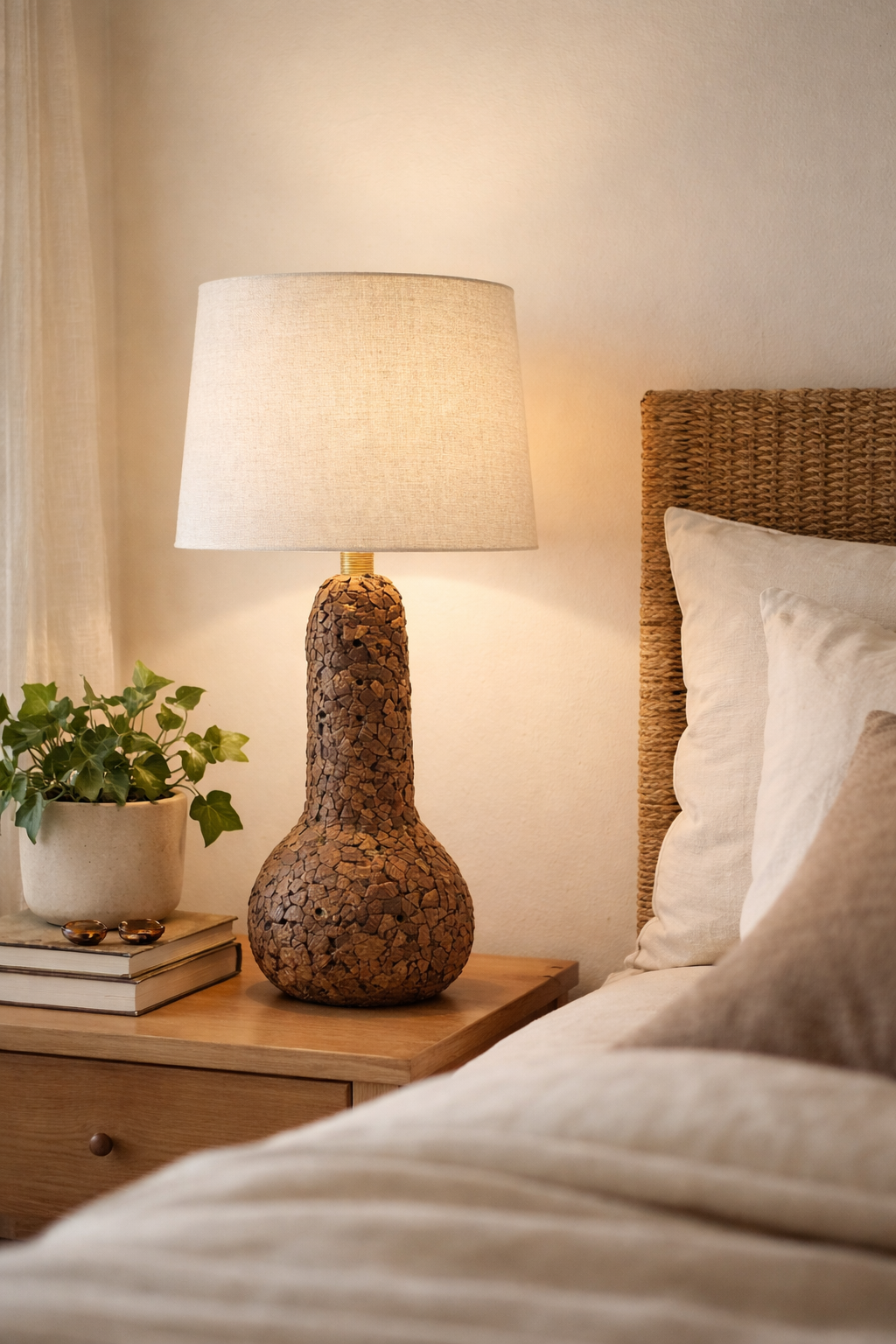 Coconut Shell Gourd Lamp