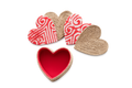 Heart Coasters with Caddy (Set of 4)