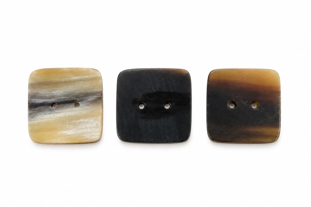 SQUARE | Signature Natural Button Collection