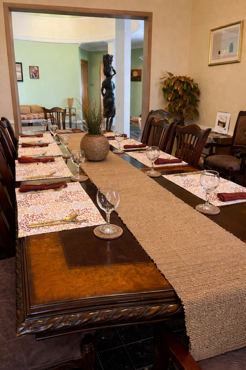 Water Hyacinth Table Runner